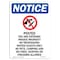 Signmission OSHA Notice Sign, 14" H, 10" W, Rigid Plastic, Posted You Are Entering Sign With Symbol, Portrait OS-NS-P-1014-V-17733 - alternate 1